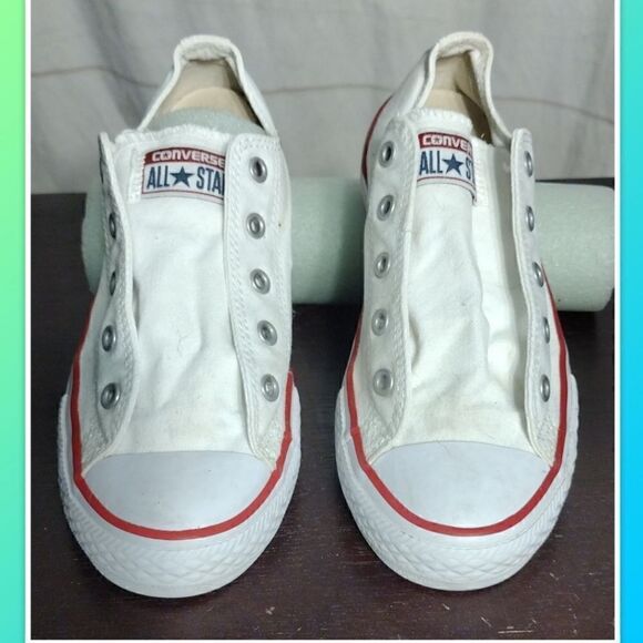 Converse/CT/AS/OX/Youth/Unisex/Sneakers/(Size 3)/Optic White/#3J256/Children’s C - Picture 2 of 5
